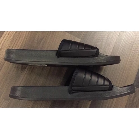 Kappa Black Sandals Bath Flip Flop Soccer Slides - Picture 3 of 6